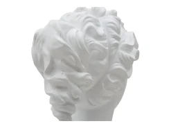 Busto decorativo clásico de mujer en poliresina h34 cm