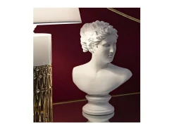 Busto decorativo clásico de mujer en poliresina h34 cm