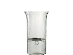 Clearance J-Line Candelabro de vidrio de 19x19x33 cm. Transparente