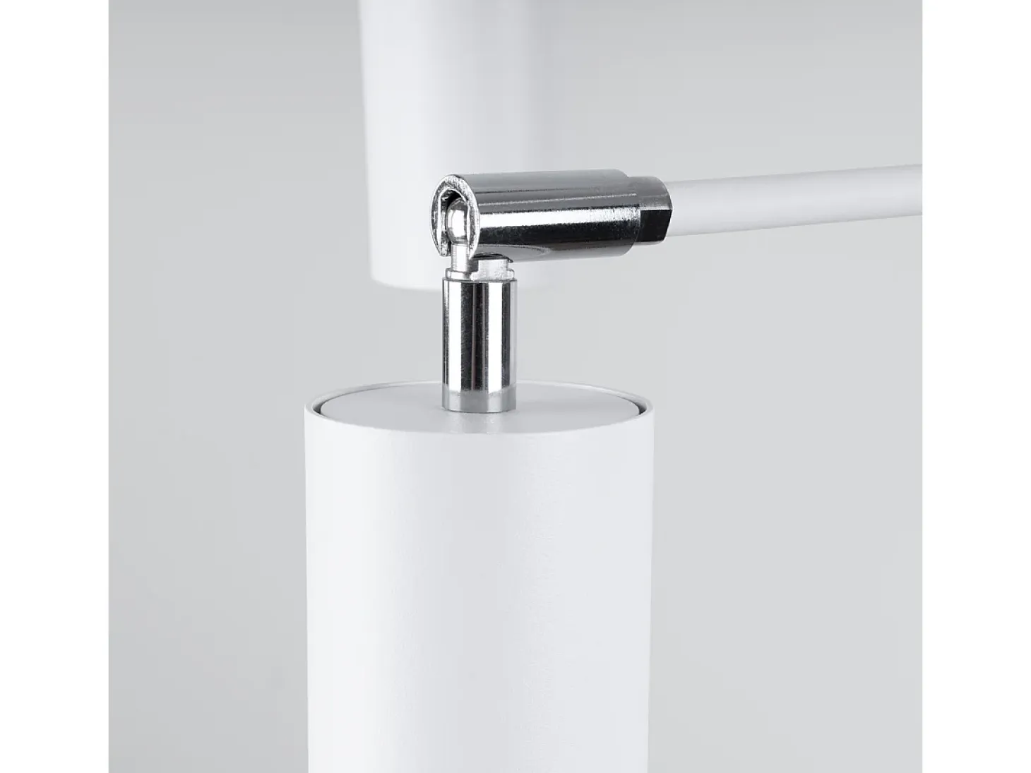 Candelabros Lemmi Moderno De Acero - 6 Fuentes Luminosas - L.77 X A.125 Cm - Blanco