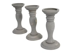 Candelero H361 (juego de 3), gris