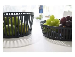 Sale Yamazaki Cesta de fruta metálica Torre Negro