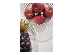 Yamazaki Presentación Y Servicio^Cesta de fruta metálica Torre Blanco