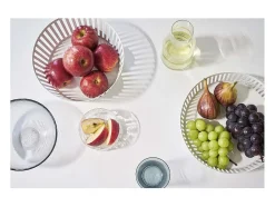 Yamazaki Presentación Y Servicio^Cesta de fruta metálica Torre Blanco