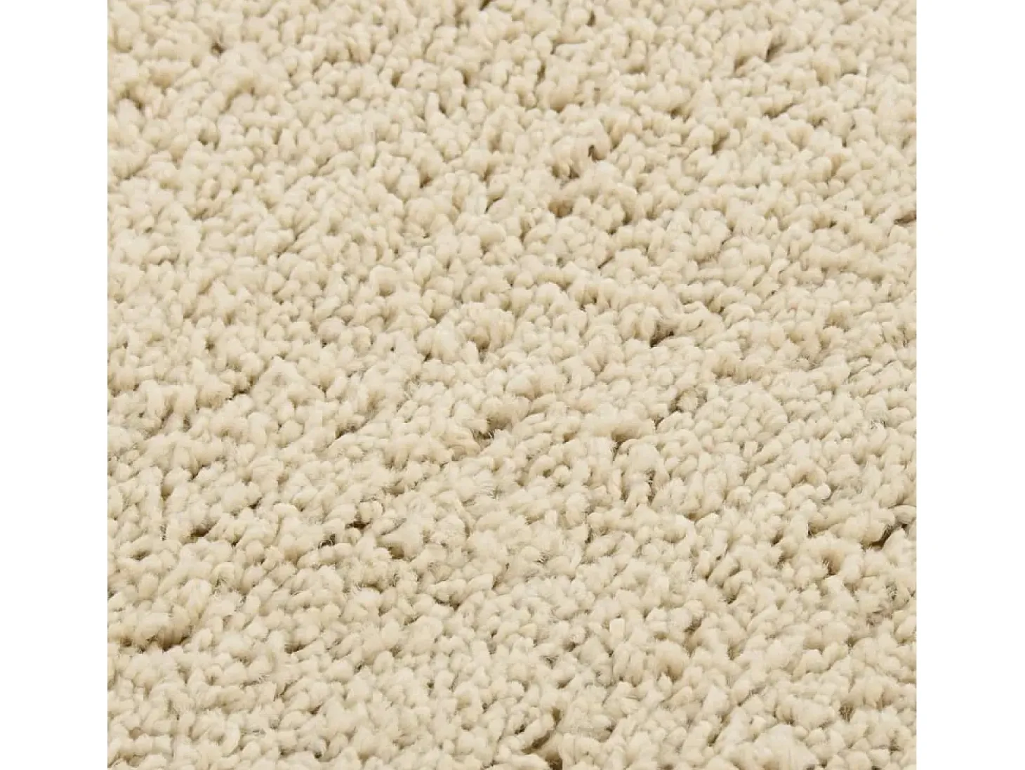 Charleroi Alfombra peluda antideslizante color crema 160x230 cm