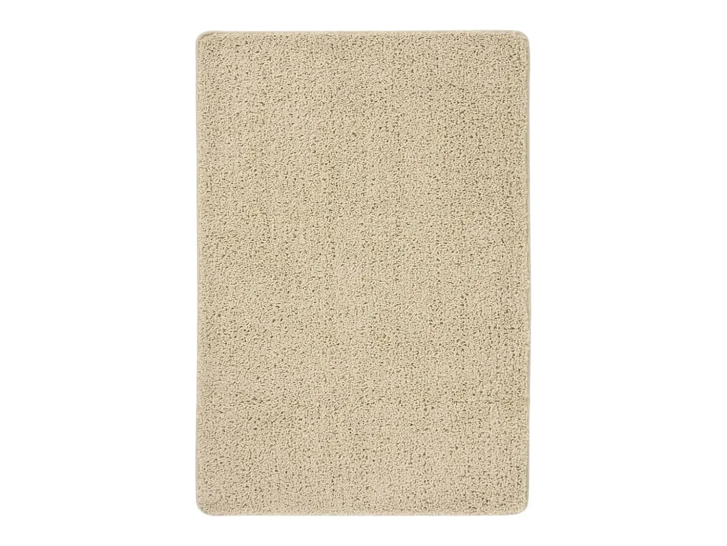 Charleroi Alfombra peluda antideslizante color crema 160x230 cm