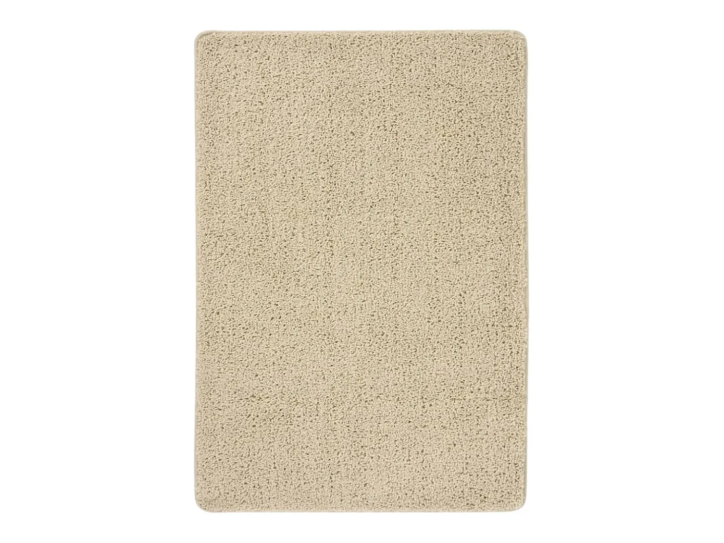 Charleroi Alfombra peluda antideslizante color crema 120x170 cm