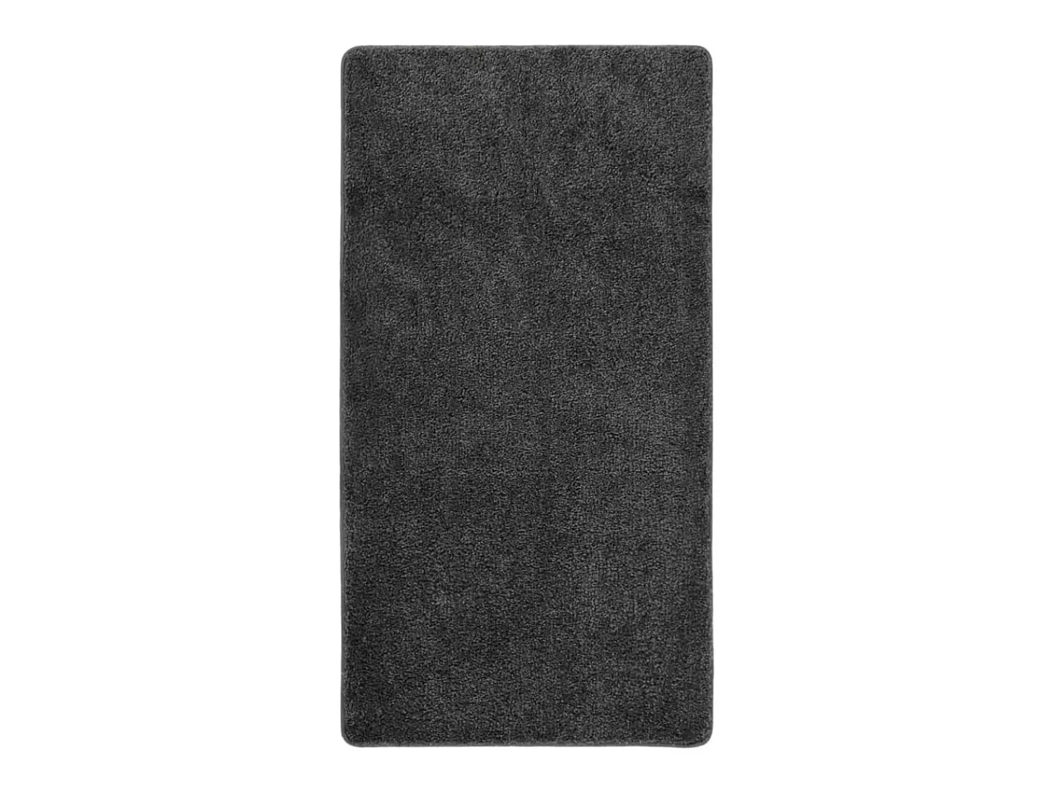 Garden Furniture Alfombra De Salón^Charleroi Alfombra peluda antideslizante oscuro 80x150 cm Gris