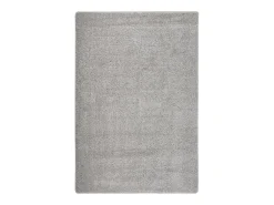 Charleroi Alfombra peluda antideslizante gris claro 140x200 cm