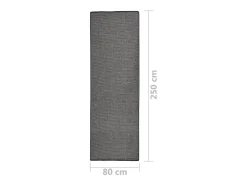Garden Furniture Alfombra De Exterior^Christiaan Alfombra de exterior de tejido plano 80x250 cm Gris