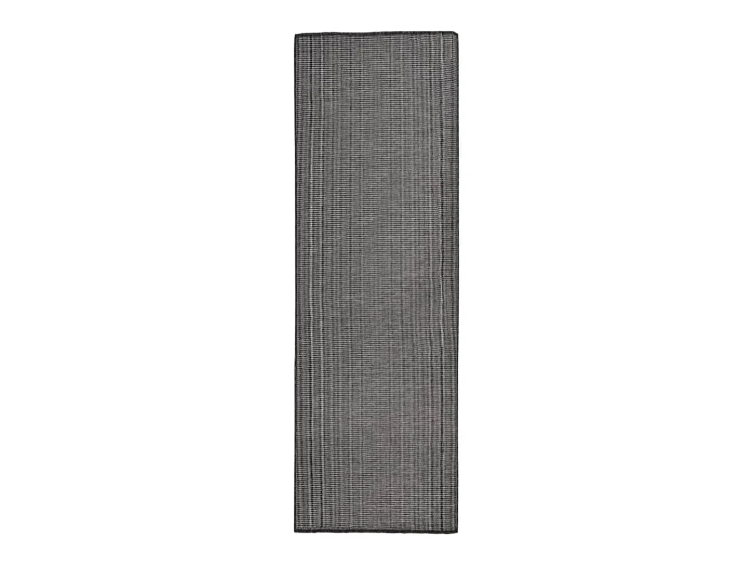 Garden Furniture Alfombra De Exterior^Christiaan Alfombra de exterior de tejido plano 80x250 cm Gris