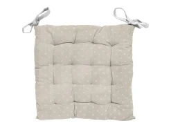 Soleil d'ocre Ropa De Casa^Cojin de silla capitoné 40X40X5 cm CANDICE, por Beige