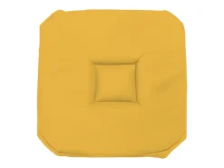 Cojin de silla Gobelin 40x40X3 cm ALIX amarillo radiante, por Soleil d'ocre