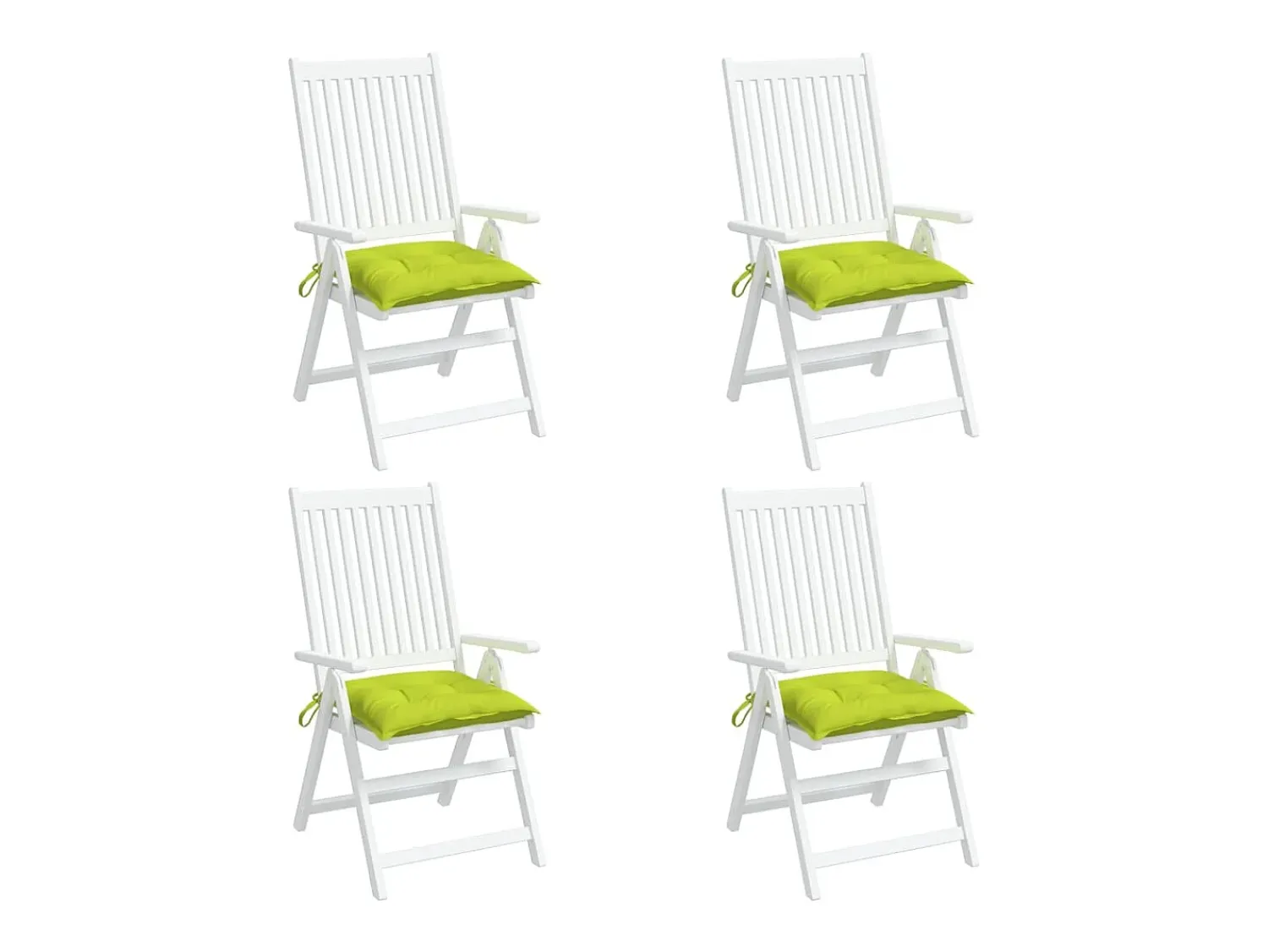 Sale Clicnbuy Cojines de palets de jardín 4 unidades tela Oxford 50x50x7 cm Verde