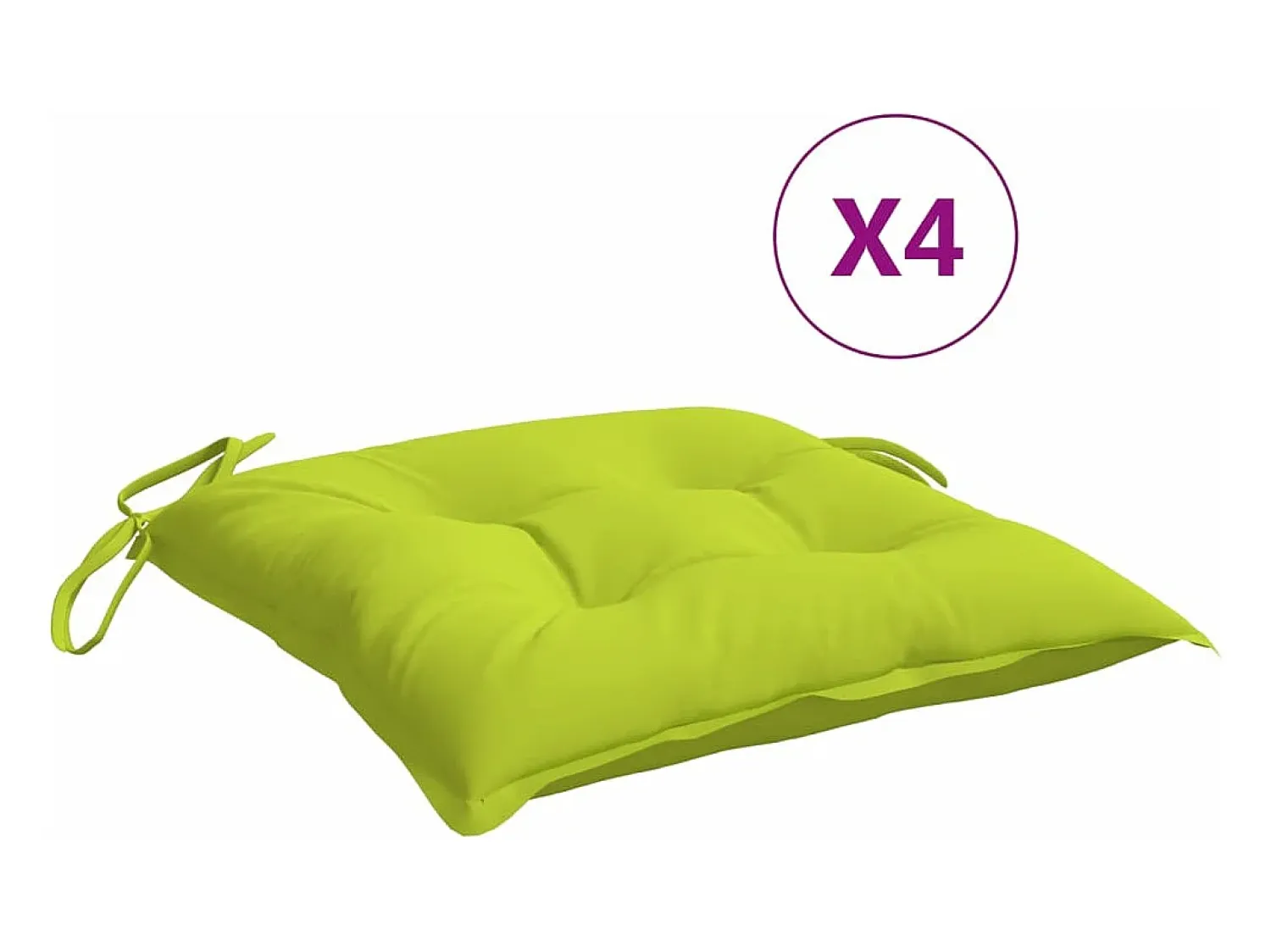 Sale Clicnbuy Cojines de palets de jardín 4 unidades tela Oxford 50x50x7 cm Verde