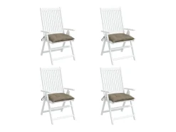 Clicnbuy Ropa De Casa^Cojines de palets de jardín 4 unidades tela Oxford taupé 50x50x7 cm Topo
