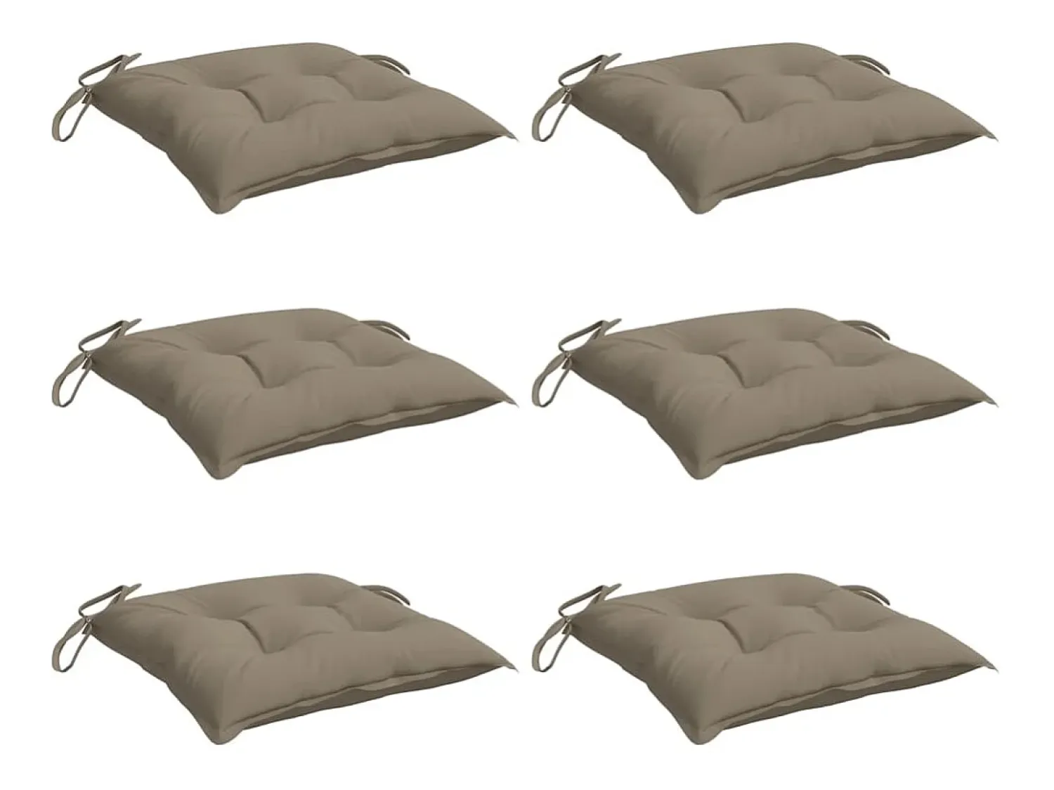 Online Clicnbuy Cojines de palets de jardín 6 unidades tela Oxford taupé 50x50x7 cm Topo