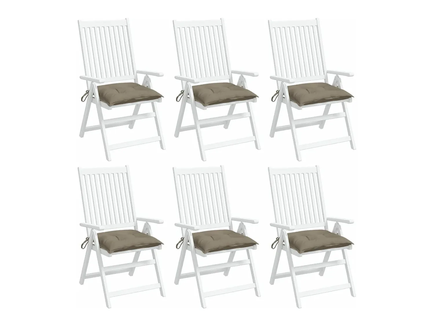 Online Clicnbuy Cojines de palets de jardín 6 unidades tela Oxford taupé 50x50x7 cm Topo