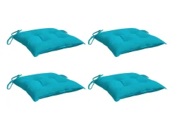 Cojines de silla 4 unidades tela Oxford turquesa 50x50x7 cm