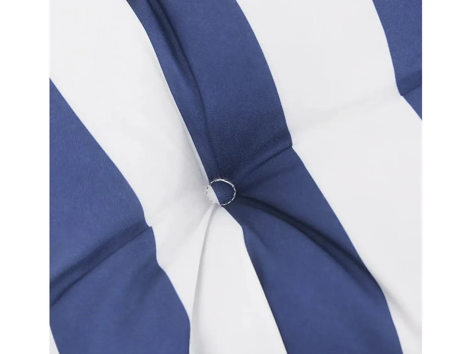 New Clicnbuy Cojines de silla 6 unidades tela Oxford rayas azul blanco 50x50x7 cm Multicolor
