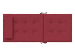 Cojines de silla con respaldo alto 2 unidades tela Oxford rojo tinto