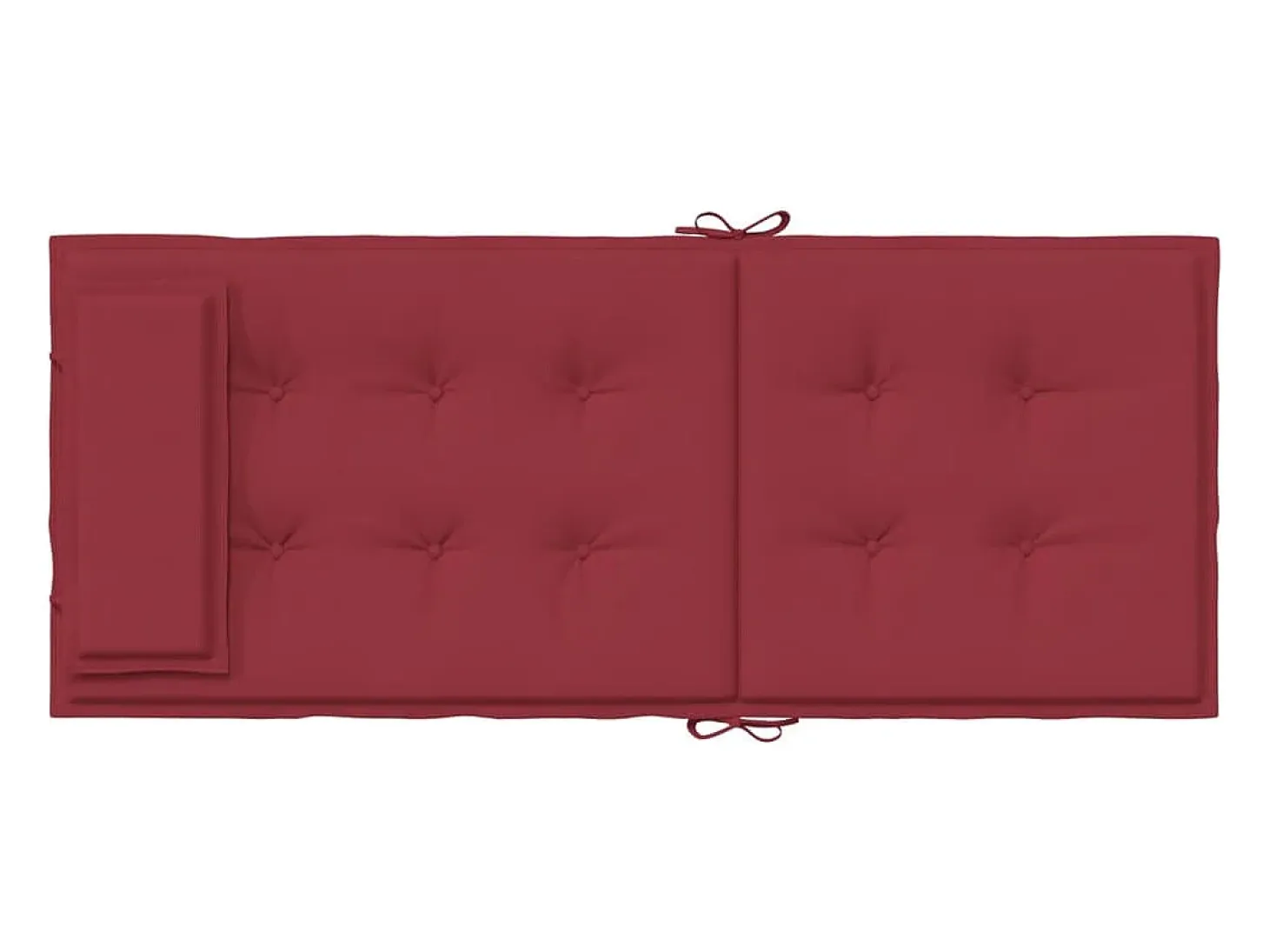 Cojines de silla con respaldo alto 2 unidades tela Oxford rojo tinto