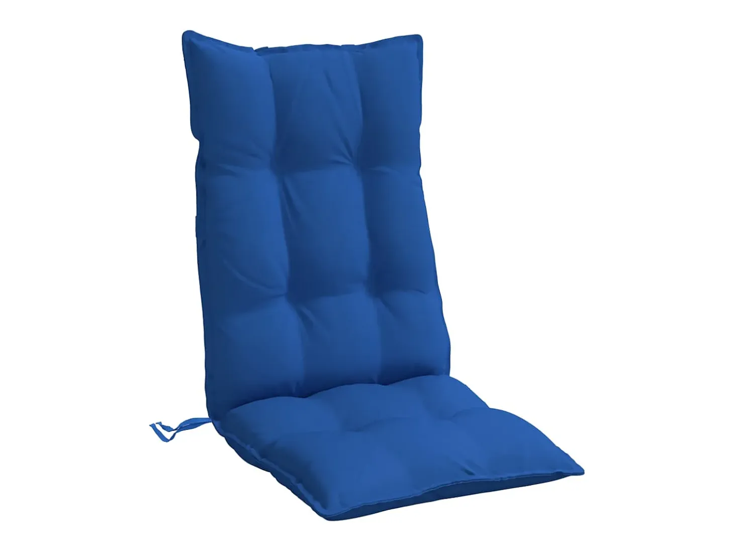 Cojines de silla con respaldo alto 6 unidades tela Oxford azul klein