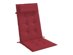 Online Clicnbuy Cojines de silla con respaldo alto 6 unidades tela Oxford tinto Rojo