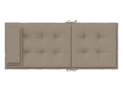 Clicnbuy Ropa De Casa^Cojines de silla con respaldo alto 4 unidades tela Oxford gris taupe Topo