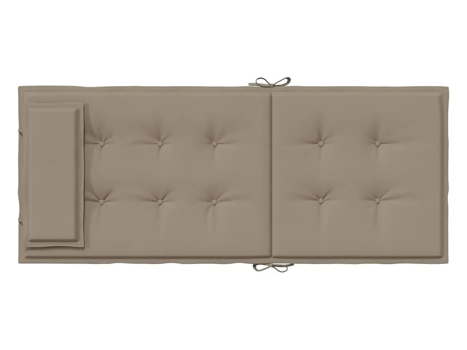 Clicnbuy Ropa De Casa^Cojines de silla con respaldo alto 4 unidades tela Oxford gris taupe Topo