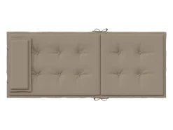 Clicnbuy Ropa De Casa^Cojines de silla con respaldo alto 2 unidades tela Oxford gris taupe Topo