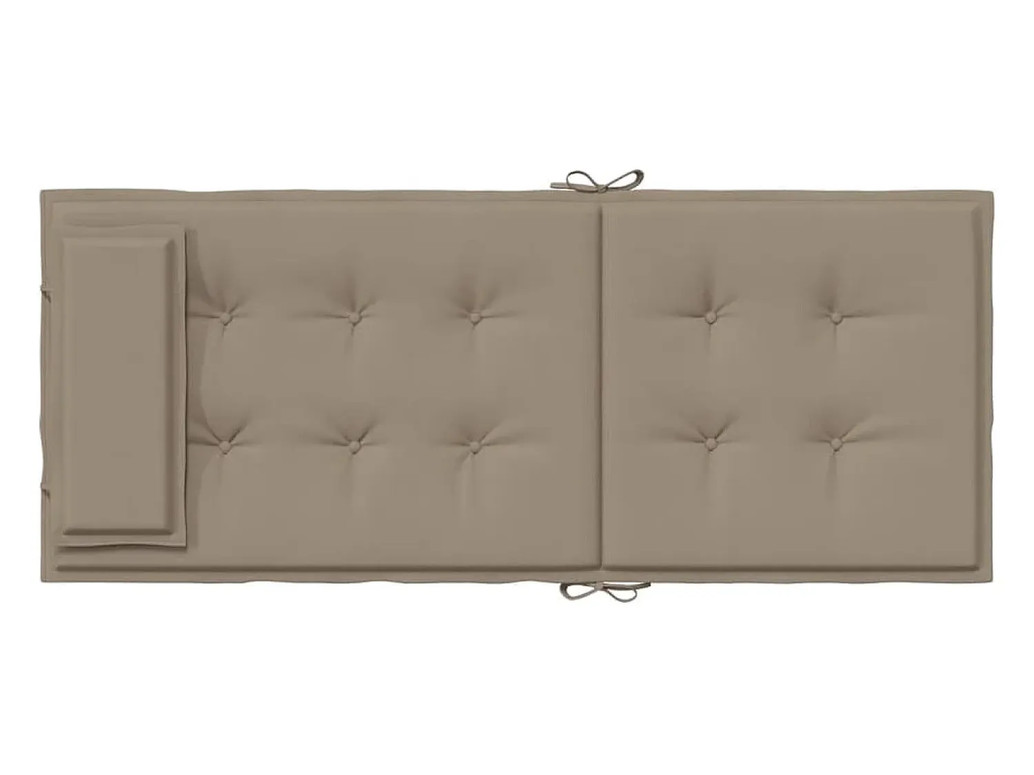 Clicnbuy Ropa De Casa^Cojines de silla con respaldo alto 2 unidades tela Oxford gris taupe Topo