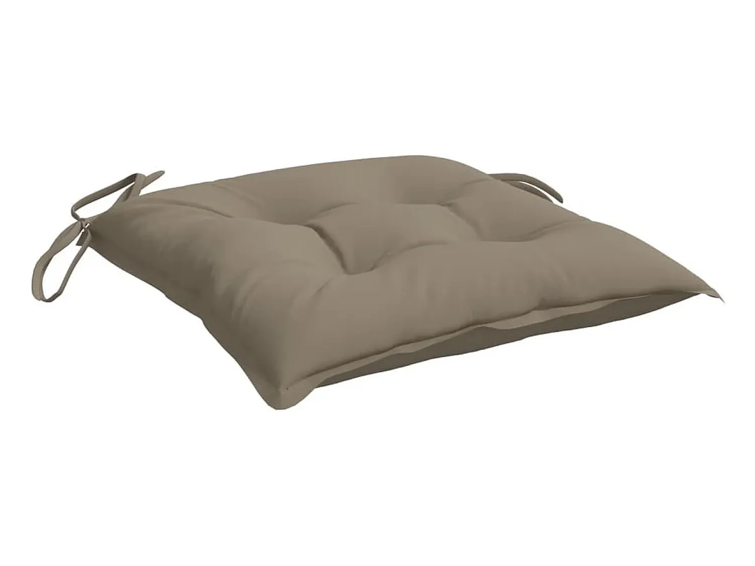 Clicnbuy Ropa De Casa^Cojines de silla de jardín 2 unidades tela Oxford taupé 40x40x7 cm Topo