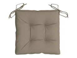 Clicnbuy Ropa De Casa^Cojines de silla de jardín 2 unidades tela Oxford taupé 40x40x7 cm Topo