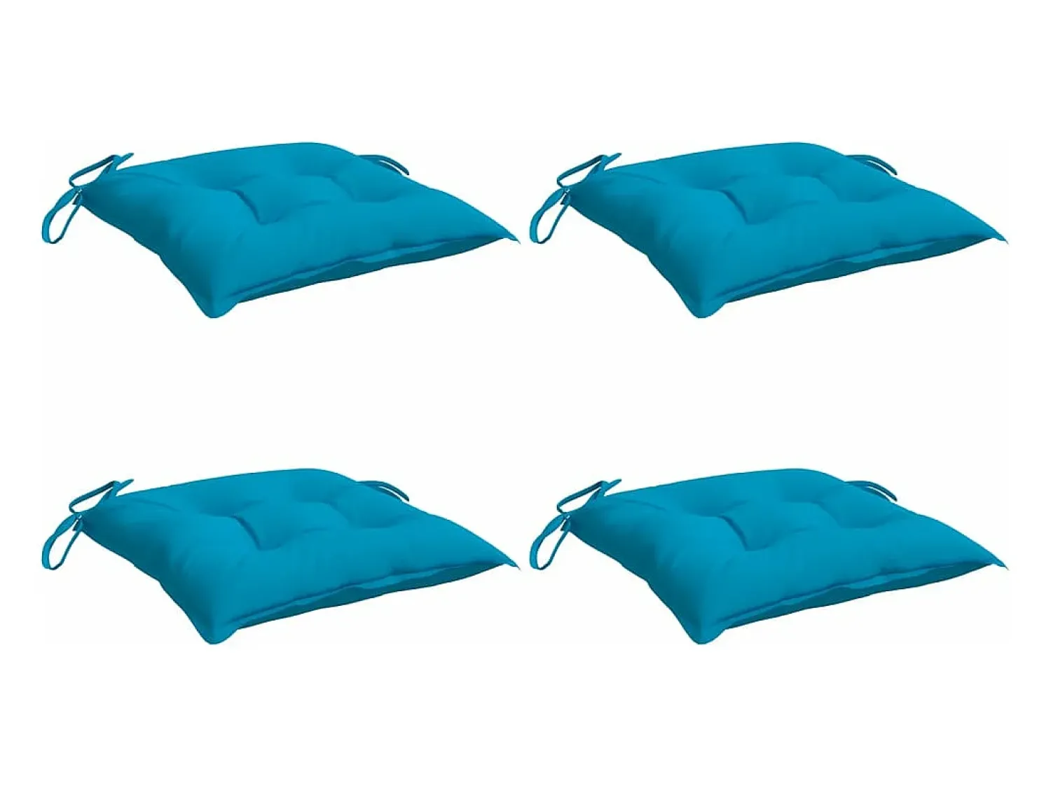 Sale Clicnbuy Cojines de silla de jardín 4 unidades tela Oxford azul 40x40x7 cm Multicolor