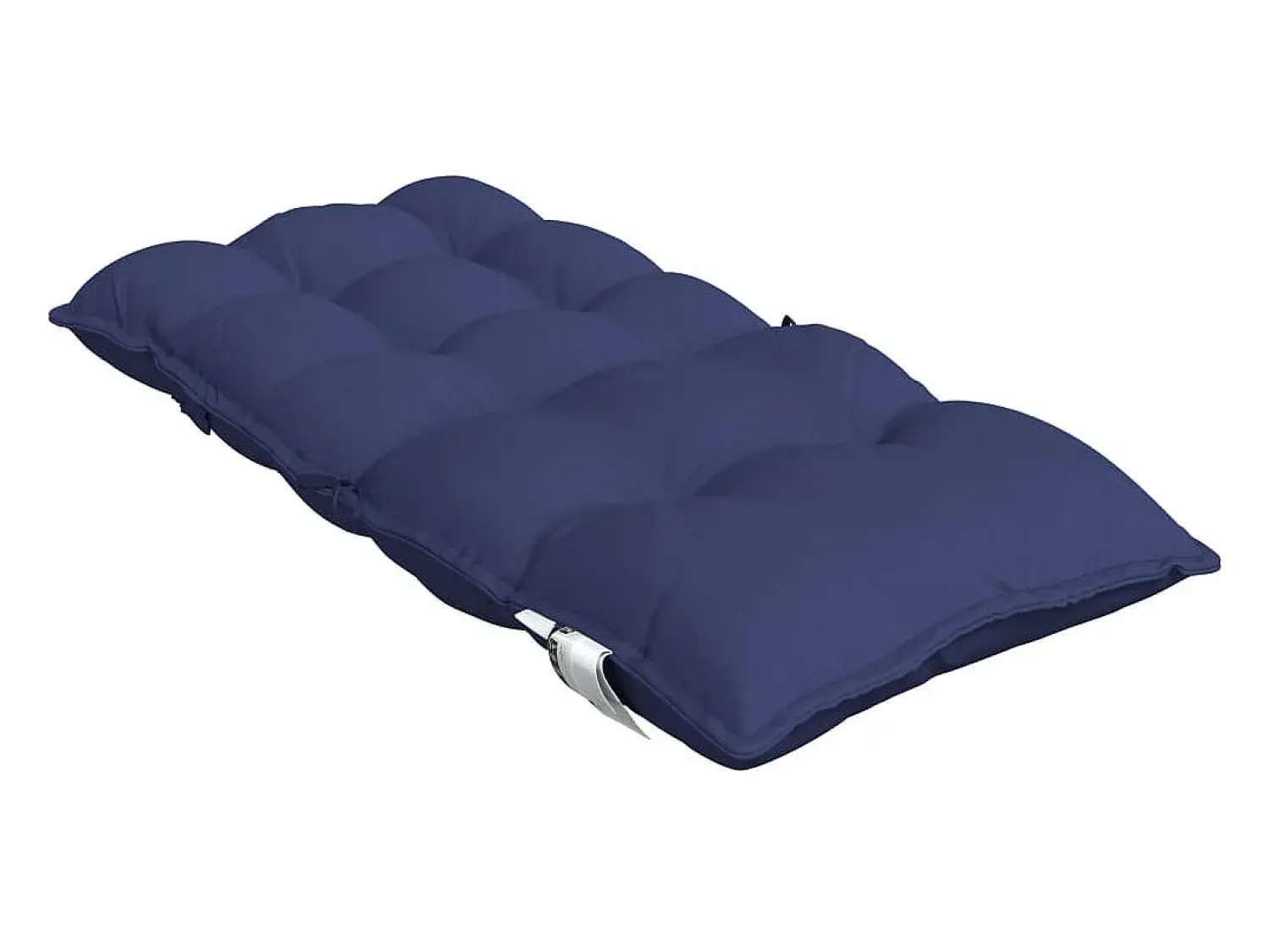 Sale Clicnbuy Cojines de silla de respaldo bajo 2 unidades tela marino Azul