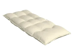 Cojines de silla respaldo alto 2 unidades tela Oxford color crema