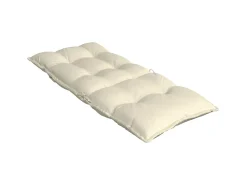 Cojines de silla respaldo alto 2 unidades tela Oxford color crema