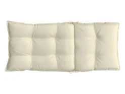 Cojines de silla respaldo alto 2 unidades tela Oxford color crema