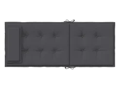 Cojines de silla respaldo alto 4 unidades tela Oxford gris antracita