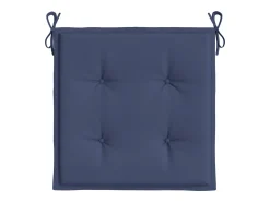 New Clicnbuy Cojines para muebles palets 2 unidades tela marino 40x40x3 cm Azul