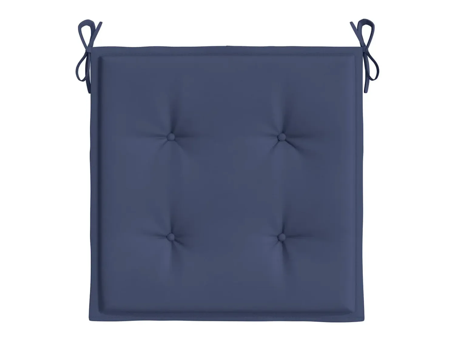 New Clicnbuy Cojines para muebles palets 2 unidades tela marino 40x40x3 cm Azul
