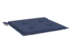 New Clicnbuy Cojines para muebles palets 2 unidades tela marino 40x40x3 cm Azul