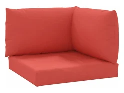 Online Clicnbuy Cojines para palets 3 unidades tela Oxford Rojo