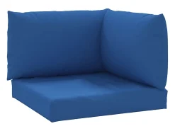 Cojines para palets 3 unidades tela Oxford azul