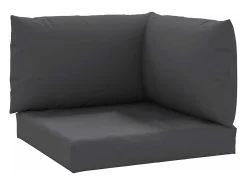 Cojines para palets 3 unidades tela Oxford gris antracita