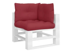 Discount Clicnbuy Cojines para palets 3 unidades tela tinto Rojo