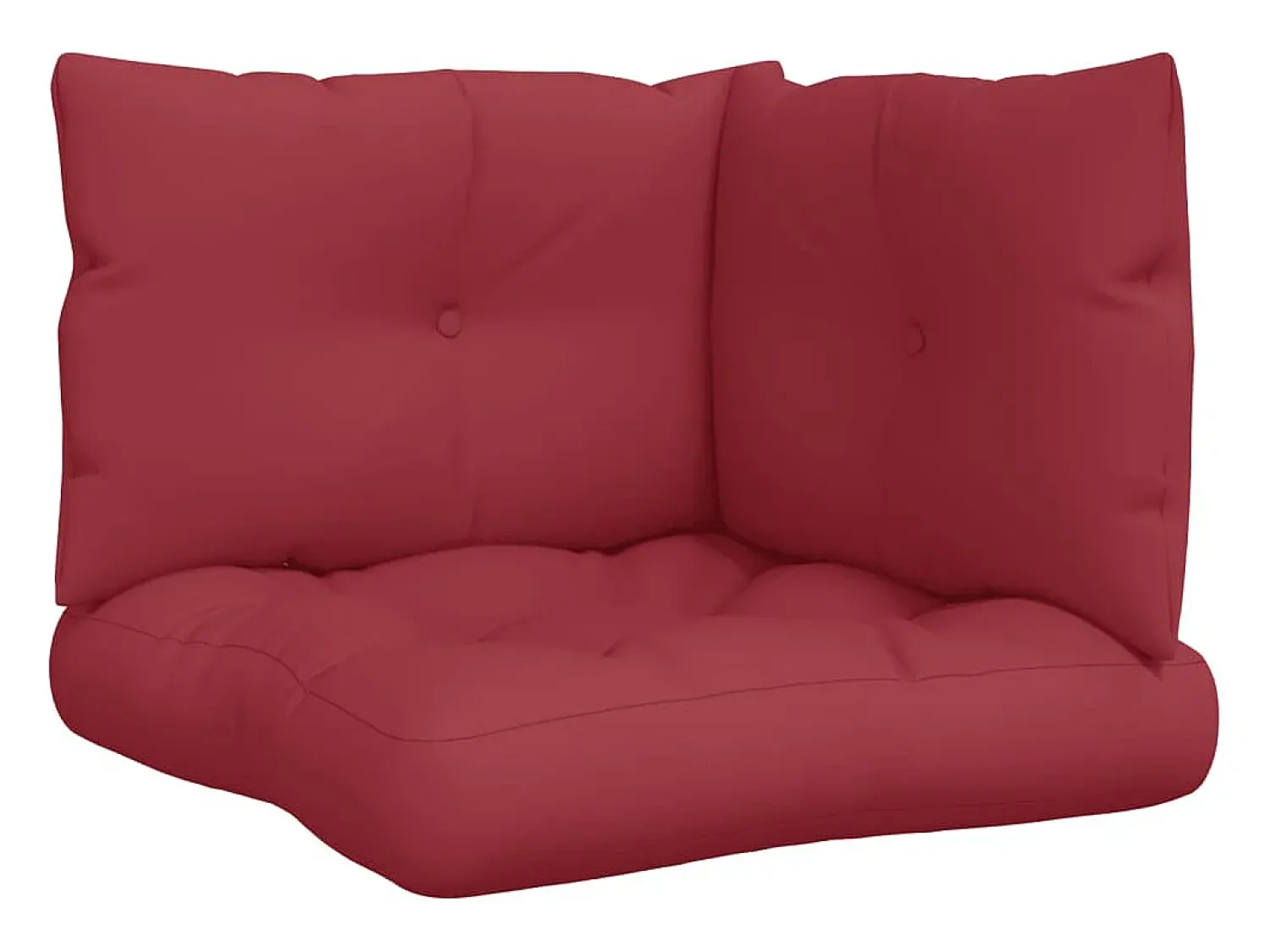 Discount Clicnbuy Cojines para palets 3 unidades tela tinto Rojo