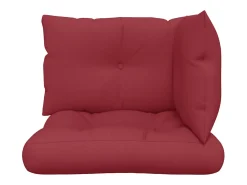 Discount Clicnbuy Cojines para palets 3 unidades tela tinto Rojo