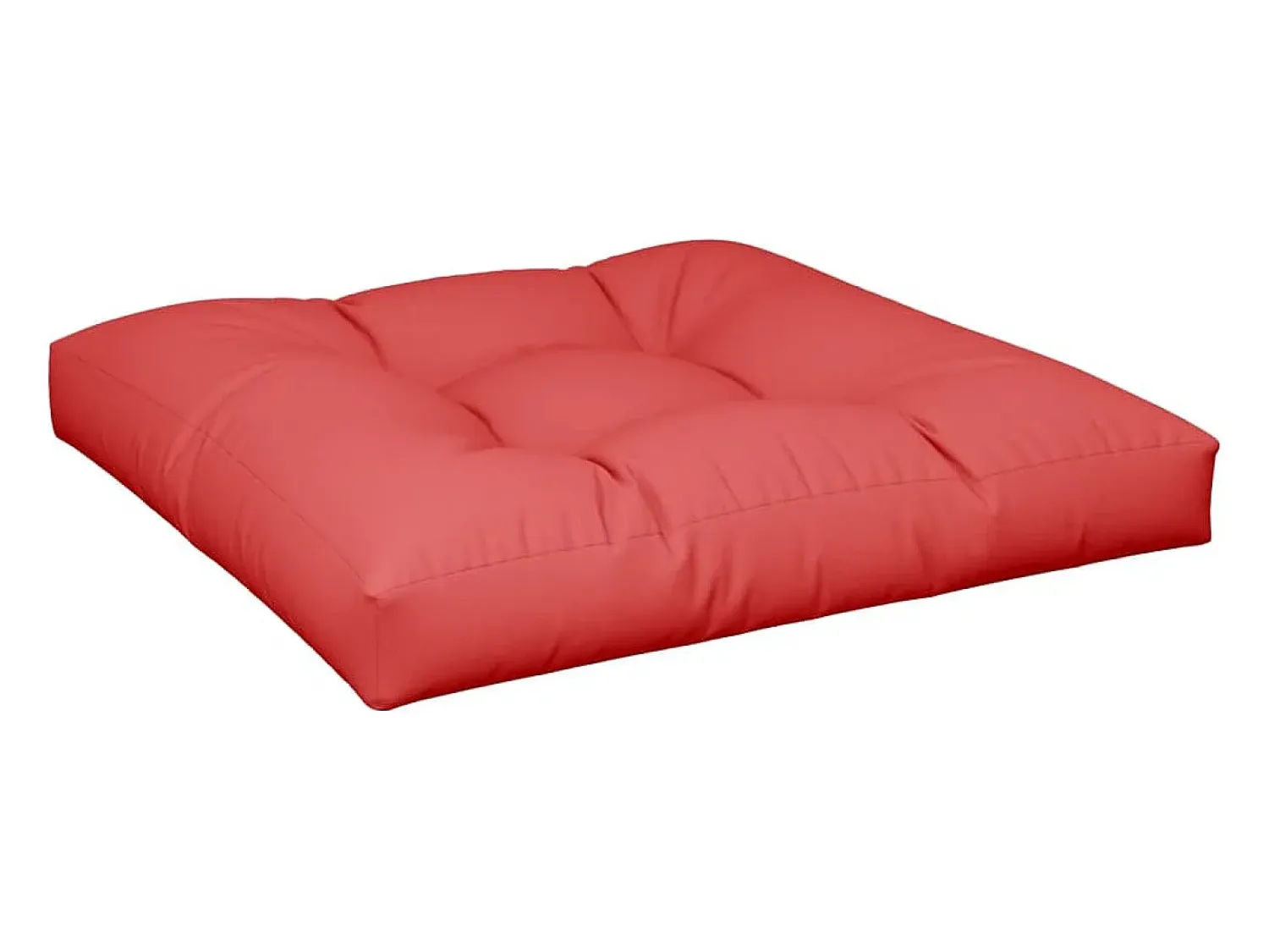 Clicnbuy Cojines para palets 2 unidades tela Rojo